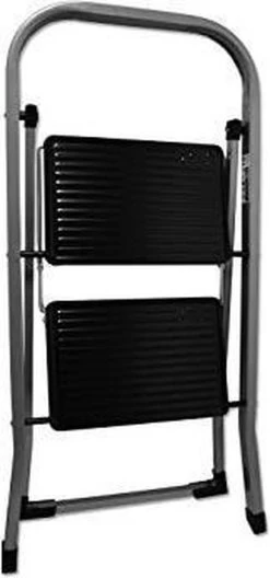 Excellent Houseware Inklapbare Keukentrap - 2 Treden - Tot 150kg - Metaal -Huishoudelijke Schoonmaak 561x1200 1