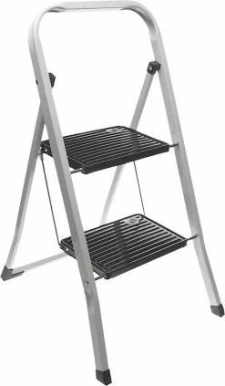 Excellent Houseware Inklapbare Keukentrap - 2 Treden - Tot 150kg - Metaal -Huishoudelijke Schoonmaak 700x1200