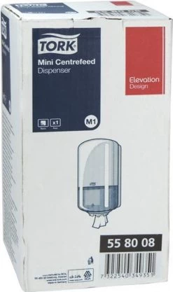 Tork Mini Centerfeed Poetspapier Dispenser Kunststof Zwart M1 -Huishoudelijke Schoonmaak 711x1200 3