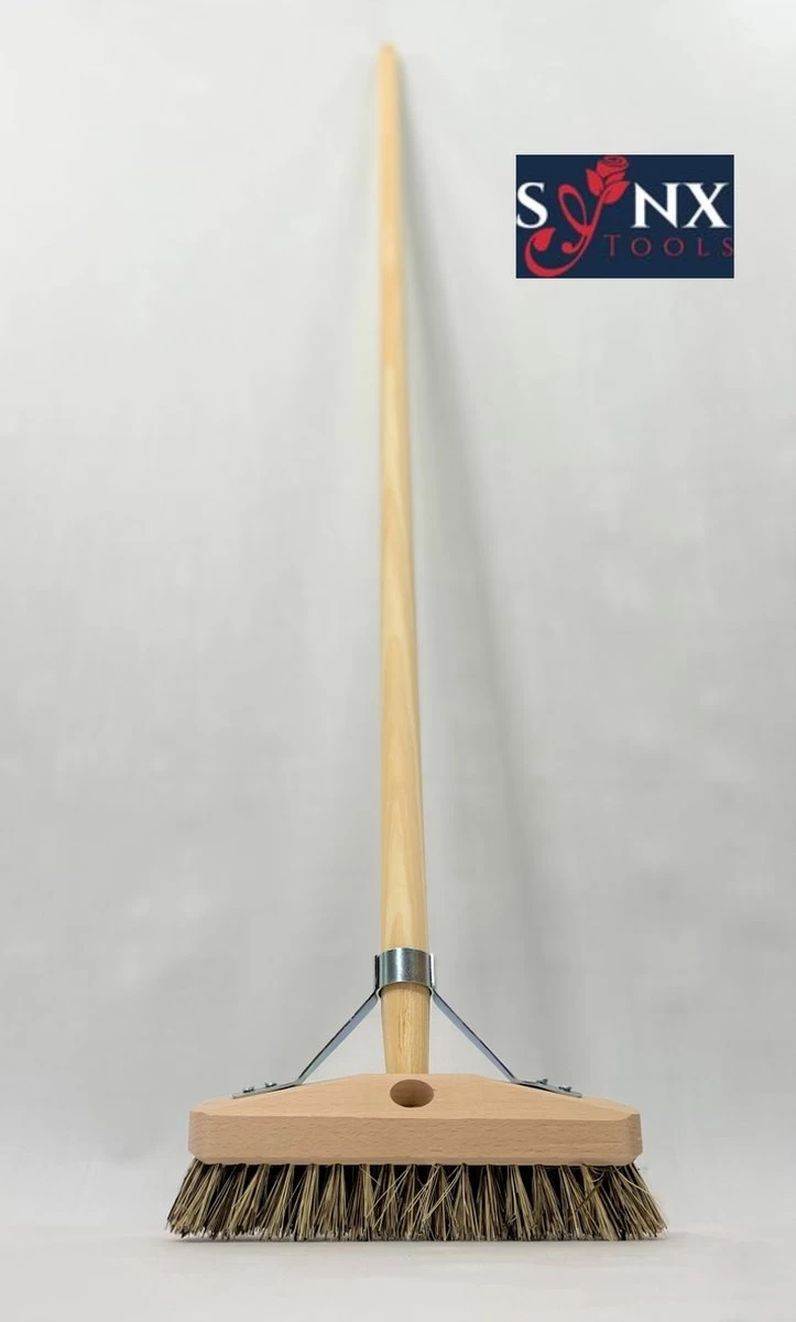 Synx Tools Luiwagen Union 22cm - Tegel Bezem Schrobber- Bezemsteel - Schoonmaakbezem - Schrobborstels - Bezems Met Steel 150 Cm 2 Synx Tools Luiwagen Union 22cm - Tegel Bezem Schrobber- Bezemsteel - Schoonmaakbezem - Schrobborstels - Bezems Met Steel 150 Cm - Afbeelding 2