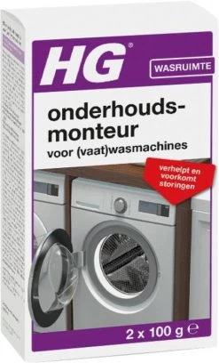 HG Onderhoudsmonteur - 2 X 100 Ml - Verhelpt En Voorkomt Storingen - Voor Een Langere Levensduur Van De Vaatwasser En Wasmachine - Biologisch Afbreekbaar