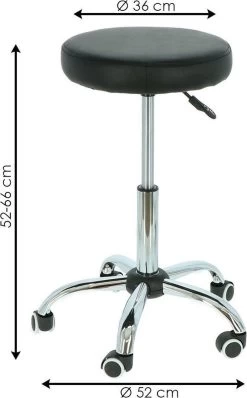 Alora Tabouret Op Wielen - Zadelkruk - Zwart - Kruk – Kapperskruk - Draaikruk - Werkkruk - Verstelbaar 10 Alora Tabouret Op Wielen - Zadelkruk - Zwart - Kruk – Kapperskruk - Draaikruk - Werkkruk - Verstelbaar -Huishoudelijke Schoonmaak 745x1200