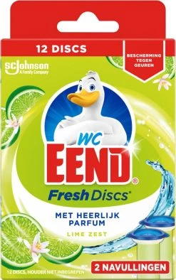 WC Eend Fresh Discs Navul Duo Lime 72 Ml -Huishoudelijke Schoonmaak 752x1200