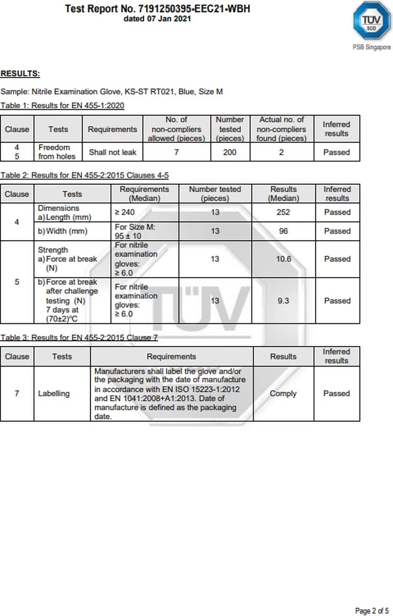 100 Medische Nitril Onderzoekshandschoenen | Kingfa KS-ST RT021 6 100 Medische Nitril Onderzoekshandschoenen | Kingfa KS-ST RT021 - Afbeelding 6