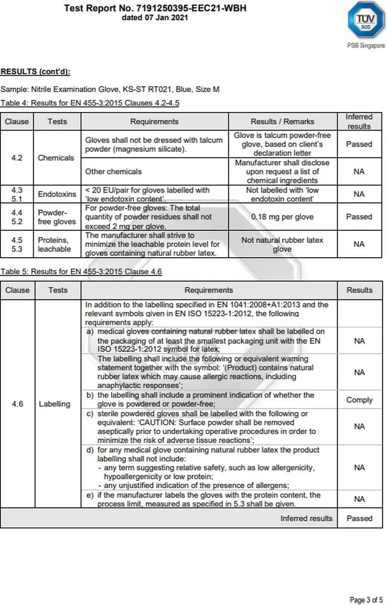 100 Medische Nitril Onderzoekshandschoenen | Kingfa KS-ST RT021 7 100 Medische Nitril Onderzoekshandschoenen | Kingfa KS-ST RT021 - Afbeelding 7