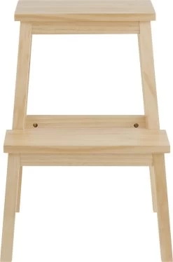 Houten Opstapje - Krukje Met 2 Niveaus - Bruin -Huishoudelijke Schoonmaak 793x1200 2