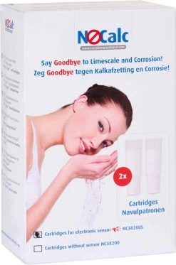 NoCalc Navulpatronen - 2 Stuks - Gebruik I.c.m. Electronic Sensor - Waterontharder - Waterontkalker -Huishoudelijke Schoonmaak 794x1200