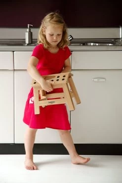 PUHLMANN - Inklapbare Kruk, JAMES, Hout, 23 Cm Hoog, Max 150 Kilo -Huishoudelijke Schoonmaak 797x1200 4