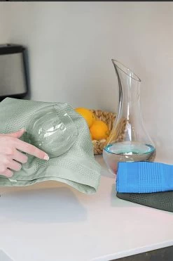 Set Van 4 Professionele Polierdoek Streeploos| Glazendoek | Glaswerk | Poleerdoek | 42 X 68 Cm -Huishoudelijke Schoonmaak 800x1200 25