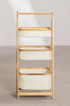 MIRA Home - BOSTIC - Almeria - Bamboe Rek Met 2 Manden - Duurzaam En Veilig Opbergen - Duurzaam - Afmetingen 45x97cm 6 MIRA Home - BOSTIC - Almeria - Bamboe Rek Met 2 Manden - Duurzaam En Veilig Opbergen - Duurzaam - Afmetingen 45x97cm -Huishoudelijke Schoonmaak 800x1200 5