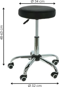 Alora Tabouret Op Wielen - Zadelkruk - Zwart - Kruk – Kapperskruk - Draaikruk - Werkkruk - Verstelbaar 8 Alora Tabouret Op Wielen - Zadelkruk - Zwart - Kruk – Kapperskruk - Draaikruk - Werkkruk - Verstelbaar -Huishoudelijke Schoonmaak 809x1200 3