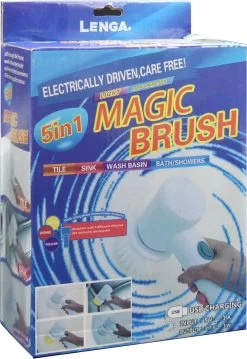 Lenga Elektrische Schoonmaakborstel - 5 In 1 Borstel - Oplaadbaar - Wasborstel - Schoonmaakmiddelen - Schrobborstels -Huishoudelijke Schoonmaak 825x1200