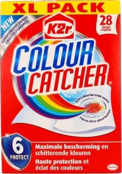 K2r Colour Catcher - Anti Kleurdoorloopdoekjes - Kleurbeschermer - 28 Stuks -Huishoudelijke Schoonmaak 846x1200
