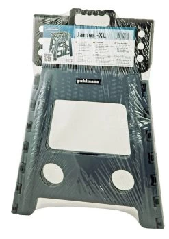 PUHLMANN - Inklapbare Kruk, JAMES, Plastic, Grijs, 40 Cm Hoog, Max 90 Kilo -Huishoudelijke Schoonmaak 850x1200 3