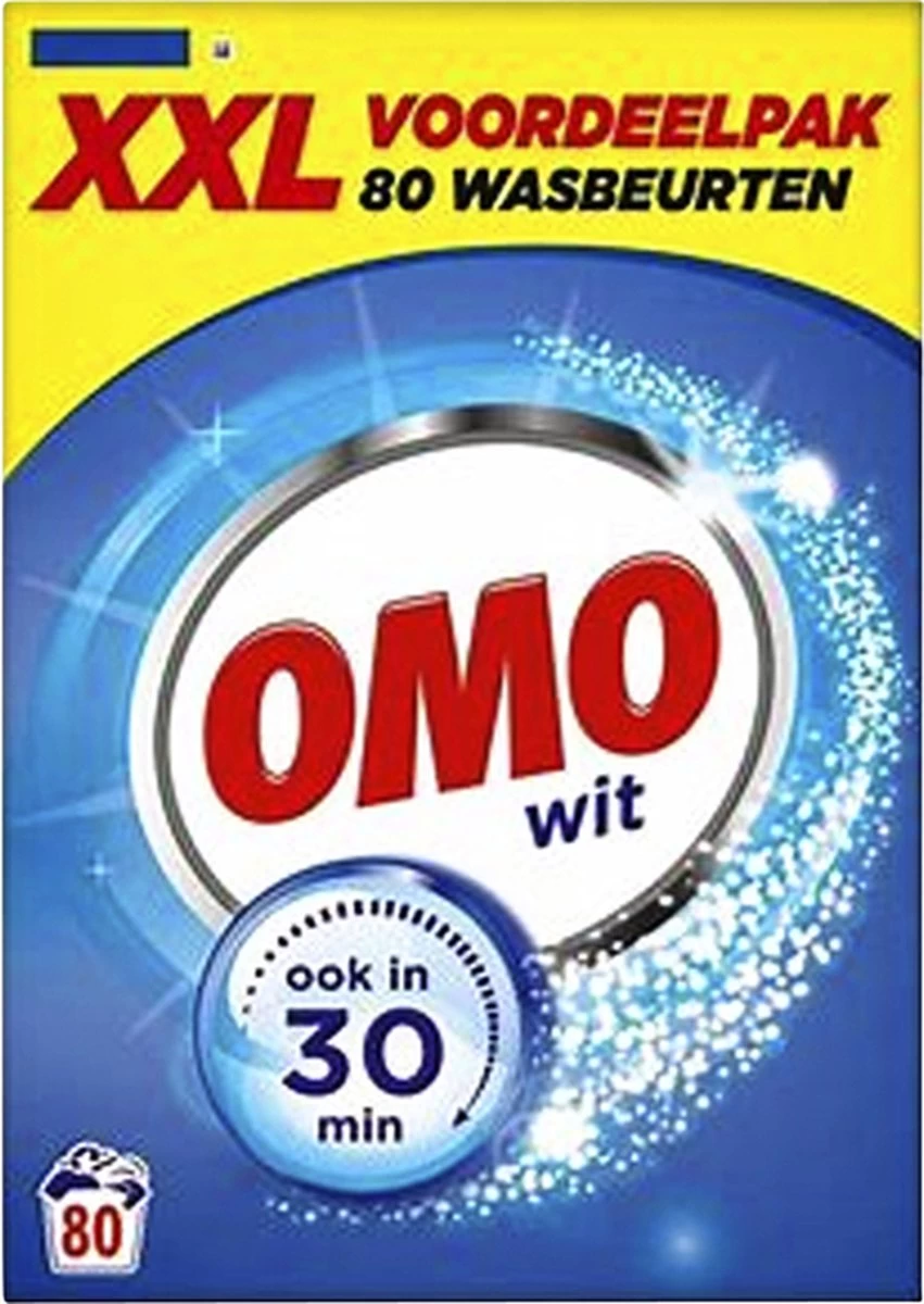 Omo Wit XXL Waspoeder 80 Wasbeurten 10 Omo Wit XXL Waspoeder 80 Wasbeurten - Afbeelding 10