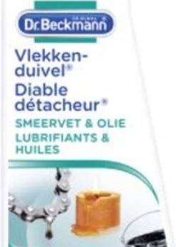 Dr. Beckmann Vlekkenduivel Smeervet & Olie 50 Ml -Huishoudelijke Schoonmaak 854x1200