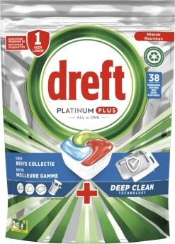 Dreft Platinum Plus All In One Vaatwastabletten - Deep Clean - Voordeelverpakking 4 X 38 Stuks 11 Dreft Platinum Plus All In One Vaatwastabletten - Deep Clean - Voordeelverpakking 4 X 38 Stuks -Huishoudelijke Schoonmaak 861x1200