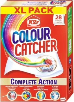 Wasmiddel - K2r Colour Catcher Anti-kleurdoorloop Doekjes 56 Stuks -Huishoudelijke Schoonmaak 876x1200