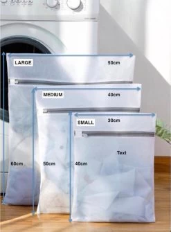 Merkloos Laundry Bag | Waszak | Set Van 4 Waszakken Met Rits | Transparant | Wasnet | Waszakjes | Vakantie Als Kledingsorteerder | Groot Formaat | Laken/schoenen/bh/ondergoed/kleding -Huishoudelijke Schoonmaak 886x1200