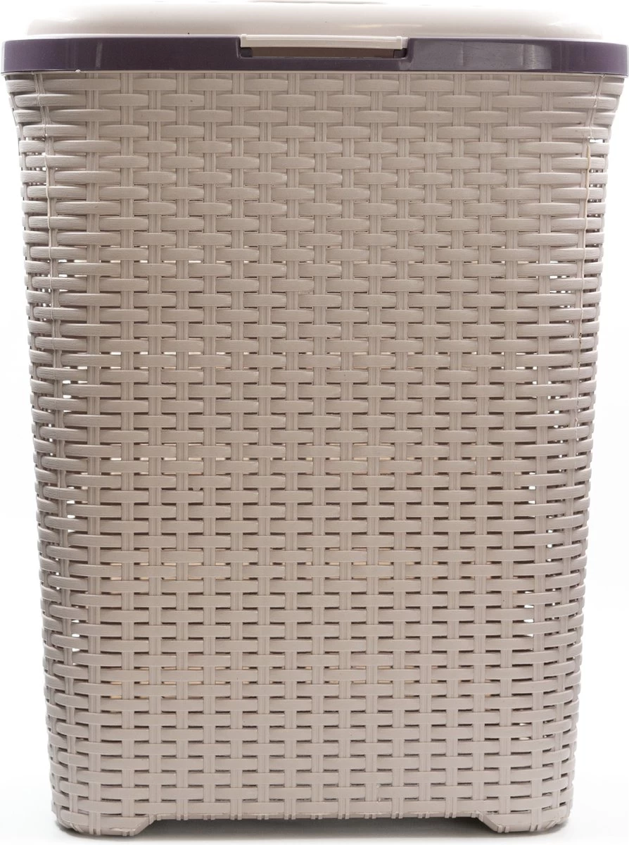 PrimeHome Wasmand Met Deksel – Wassorteerder - Wasbox - Wasmanden Met Deksel - 55 Liter – Kunststof - Roze 4 PrimeHome Wasmand Met Deksel – Wassorteerder - Wasbox - Wasmanden Met Deksel - 55 Liter – Kunststof - Roze - Afbeelding 4