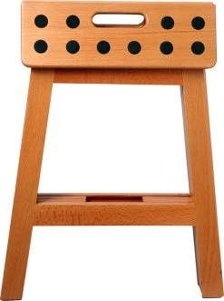 PUHLMANN - Inklapbare Kruk, JAMES, Hout, 41 Cm Hoog, Max 150 Kilo -Huishoudelijke Schoonmaak 895x1200 1