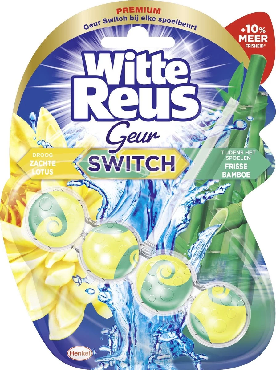 Witte Reus Toiletblok Geur Switch - Lotus Bamboe - WC Blokjes Voordeelverpakking - 10 Stuks 2 Witte Reus Toiletblok Geur Switch - Lotus Bamboe - WC Blokjes Voordeelverpakking - 10 Stuks - Afbeelding 2