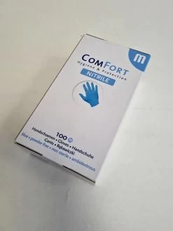 Merkloos Comfort Nitril Wegwerp Handschoenen - Poedervrij - Blauw - Maat M - 100 Stuks -Huishoudelijke Schoonmaak 899x1200 11