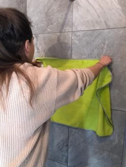 Microvezelstore.nl - Droogdoek Badkamer - Quick Dry / Fastdry Droogdoek - Groot 60x90cm - Groen -Huishoudelijke Schoonmaak 900x1200 24