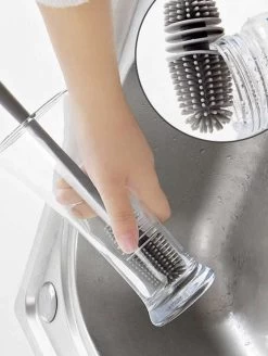 Merkloos Afwasborstel Voor Lange Glazen - Siliconenborstel Lange Glazen - Baby Flessenborstel - Duurzame Afwasborstel - Siliconen Afwasborstel -Huishoudelijke Schoonmaak 905x1200