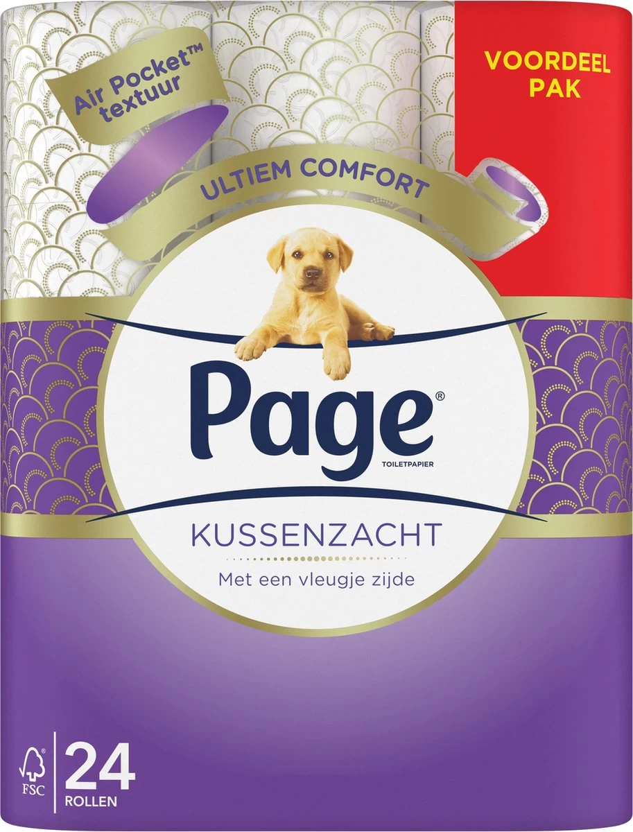 Page Toiletpapier - Kussenzacht Wc Papier - Voordeelverpakking - 24 Rollen 2 Page Toiletpapier - Kussenzacht Wc Papier - Voordeelverpakking - 24 Rollen - Afbeelding 2