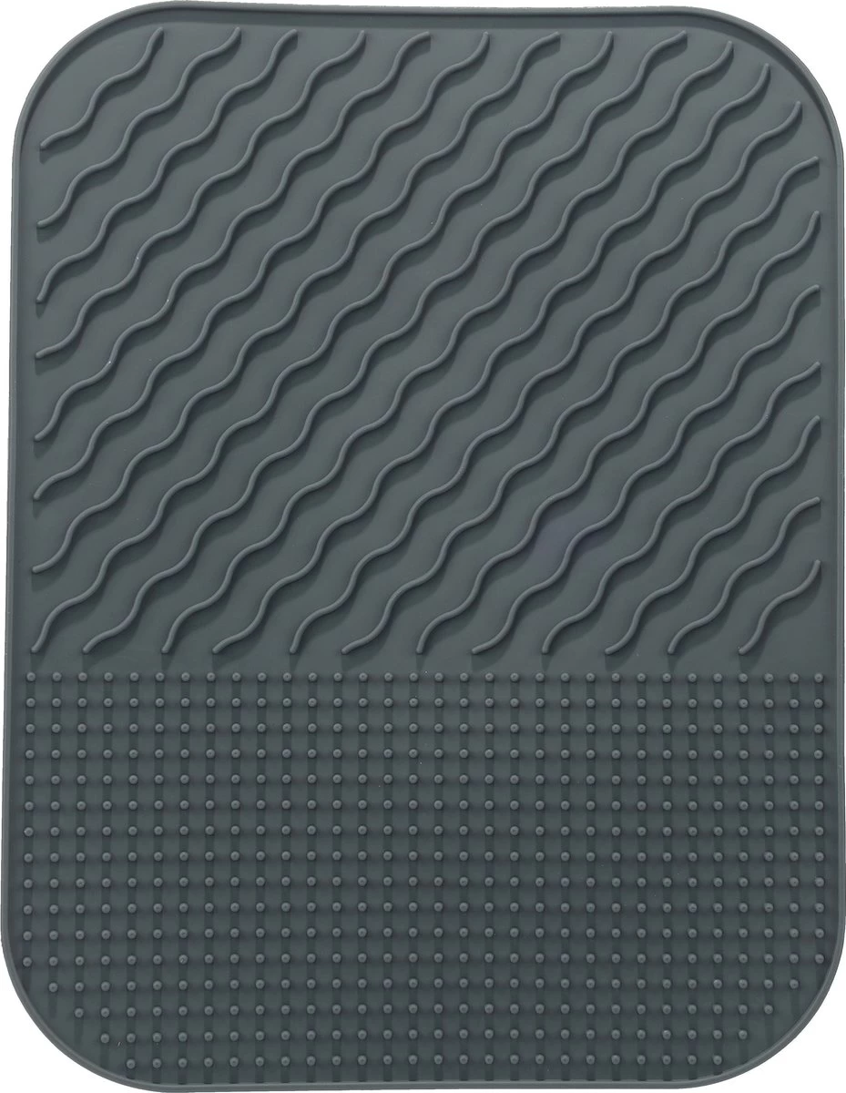 YUNICS® Afdruipmat - Afdruiprek - Vaat Afwas Droogmat - Pannenonderzetter - Hitte Bestendig - 34x27 Cm 1 YUNICS® Afdruipmat - Afdruiprek - Vaat Afwas Droogmat - Pannenonderzetter - Hitte Bestendig - 34x27 Cm