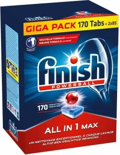 Finish All In 1 Max Regular - Vaatwastabletten - 170 Stuks - Voordeelpak -Huishoudelijke Schoonmaak 931x1200