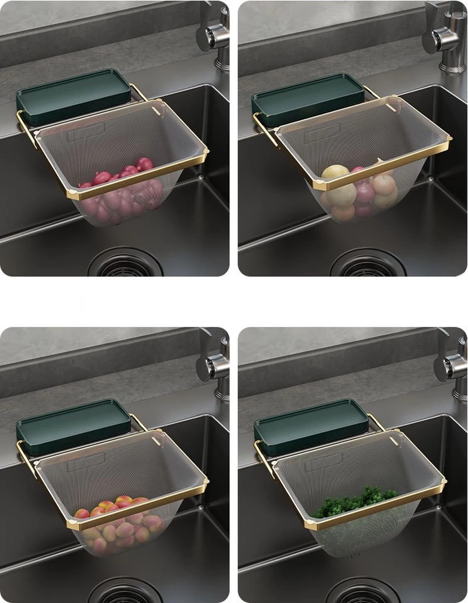Merkloos Gootsteen Organizer - Gootsteen Afval Netje - Gootsteenontstopper -Gootsteen Zeef Netto- Sink Filter Rack Anti-Blokkeren Wegwerp-Fijne Mesh Filter Aanrecht Zeef Mesh Tas Voor Keuken- Spoelbak - Incl. 50 Netjes 2 Merkloos Gootsteen Organizer - Gootsteen Afval Netje - Gootsteenontstopper -Gootsteen Zeef Netto- Sink Filter Rack Anti-Blokkeren Wegwerp-Fijne Mesh Filter Aanrecht Zeef Mesh Tas Voor Keuken- Spoelbak - Incl. 50 Netjes - Afbeelding 2