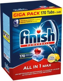 Finish All In 1 Max Citroen - Vaatwastabletten - 170 Tabs - Voordeelpak -Huishoudelijke Schoonmaak 932x1200