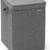 Brabantia Wasmand Met Deksel - Stapelbaar - 35 L - Pepper Black