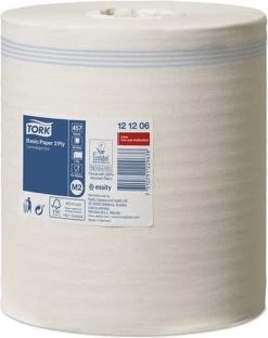 Poetsrol Tork M2 121206 2-laags - 20cm X 160m - 6 Rollen -Huishoudelijke Schoonmaak 951x1200