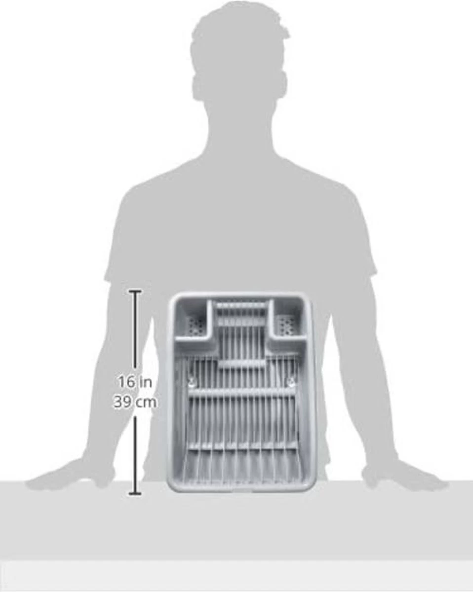 Curver Afdruiprek Met Met Lekbak Plateau - Kliksysteem - Afdruiprek Voor Afwas - Vaatwas Rek - Afdruiprek - 38x29x8,5 Cm - 2 Stuks 5 Curver Afdruiprek Met Met Lekbak Plateau - Kliksysteem - Afdruiprek Voor Afwas - Vaatwas Rek - Afdruiprek - 38x29x8,5 Cm - 2 Stuks - Afbeelding 5